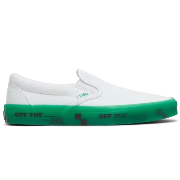 Vans Classic Slip On Off The Wall Translucent Green sz M7/W9 main image 7